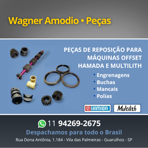 Wagner Amodio: PEÇAS DE REPOSIÇÃO PARA MÁQUINAS OFFSET HAMADA E MULTILITH. Engrenagens | Buchas | Mancais | Polias. Despachamos para todo o Brasil