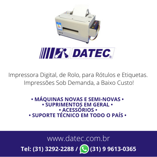 Datec Comércio e Indústria • PRÉ-IMPRESSÃO • IMPRESSÃO • ACABAMENTO :: Impressoras Offset - Duplicadores Digitais - Impressoras Digitais e a Laser - Guilhotinas - Cortadeira de Cartões - Dobradeiras - Numeradoras - Encadernadoras - Grampeadores - Serrilhadeiras - Furadeiras - Envernizadoras - Laminadoras e Plastificadoras - Envelopadoras - Máquinas de Corte e Vinco - Gravadoras de Chapas - CtP - Alceadeiras - Máquinas de Dobra, Grampo e Refile - Lombada Quadrada. • MÁQUINAS NOVAS E SEMI-NOVAS • SUPRIMENTOS EM GERAL • ACESSÓRIOS • SUPORTE TÉCNICO EM TODO O PAÍS.