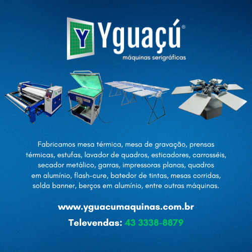 Fabricamos: mesa térmica, mesa de gravação, prensas térmicas, estufas, lavador de quadros, esticadores, carrosseis, secador metálico, garras, impressoras planas, quadros em alumínio, flash-cure, batedor de tintas, mesas corridas, solda banner, berços em alumínio, entre outras máquinas.