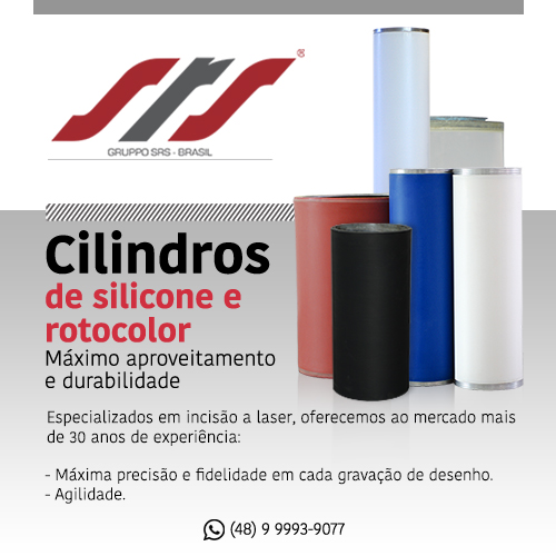 Gruppo SRS • Cilindros de Silicone e Rotocolor: Máximo aproveitamento e durabilidade. Especializados em incisão a laser, oferecemos ao mercado mais de 25 anos de experiência. Máxima precisão e fidelidade em cada gravação de desenho.