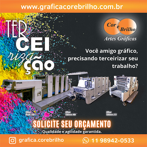 Gráfica Cor e Brilho: Terceirização de Impressão Offset