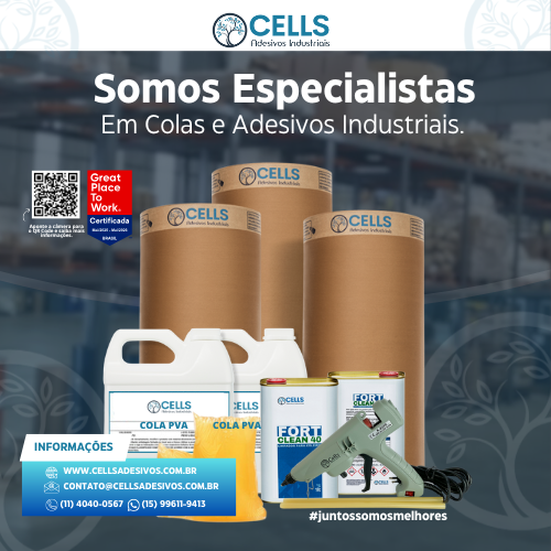 CELLS | Especialistas em Colas e Adesivos Industriais.