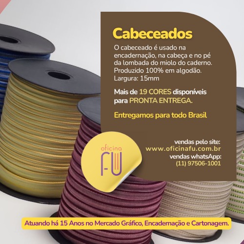 OFICINAFU - Encadernação | Cartonagem | Produtos e Materiais para Encadernação. Nossa loja é uma das mais completas lojas virtuais de produtos e materiais para encadernação, ferramentas, acabamentos, revestimentos, ferragens e papéis para Encadernação, Cartonagem e Papelaria Fina.