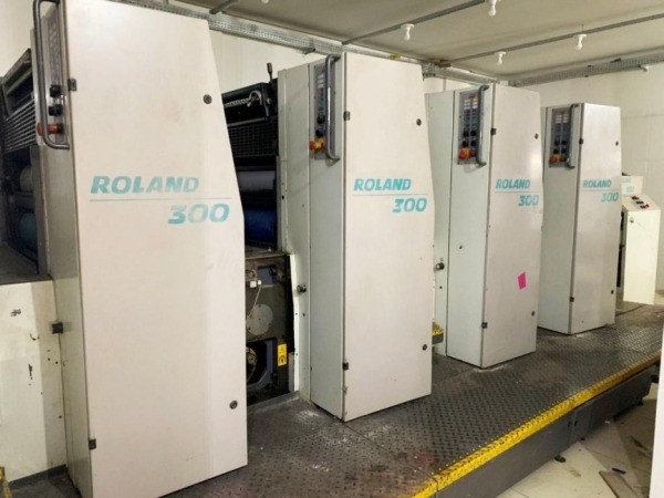 Vende-se Máquina Offset Roland 300 4 cores - Ano 1999 - 540 X 740mm