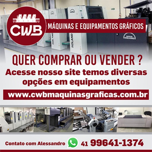 CWB - Intermediação de Máquinas e Equipamentos Gráficos usados