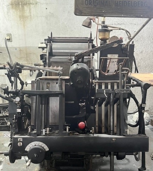 Heidelberg de Leque com Parada de Rolo Heidelberg de Leque com Parada de Rolo
